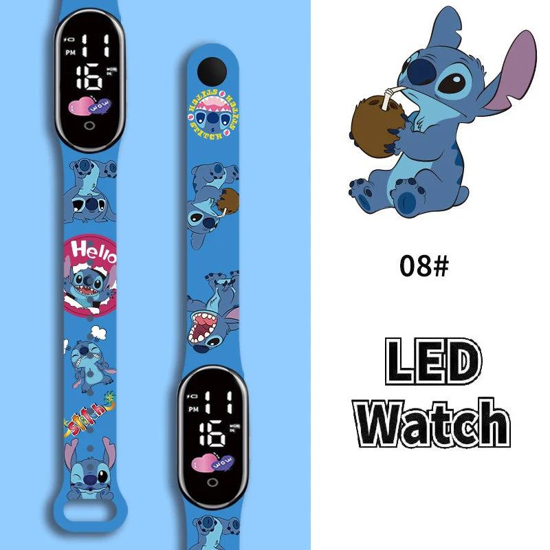 Relógio Infantil Stitch à prova d'água