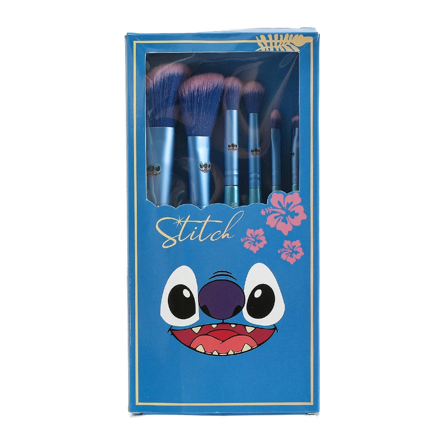 Kit Pincéis Maquiagem Stitch - 6 peças