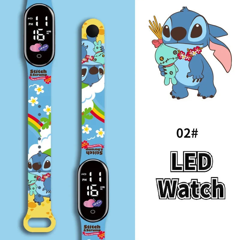 Relógio Infantil Stitch à prova d'água