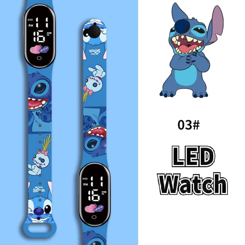 Relógio Infantil Stitch à prova d'água