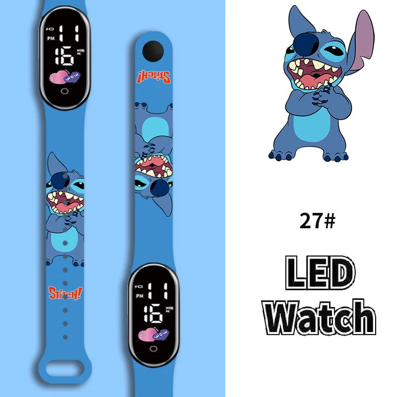 Relógio Infantil Stitch à prova d'água