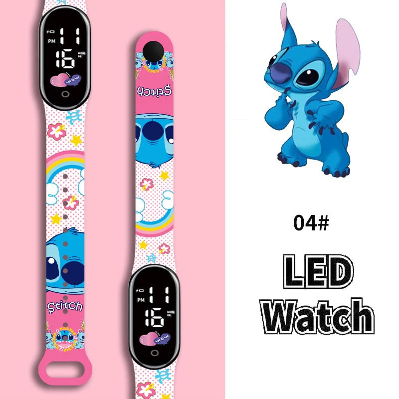 Relógio Infantil Stitch à prova d'água