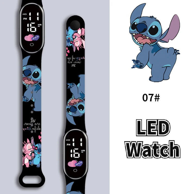 Relógio Infantil Stitch à prova d'água